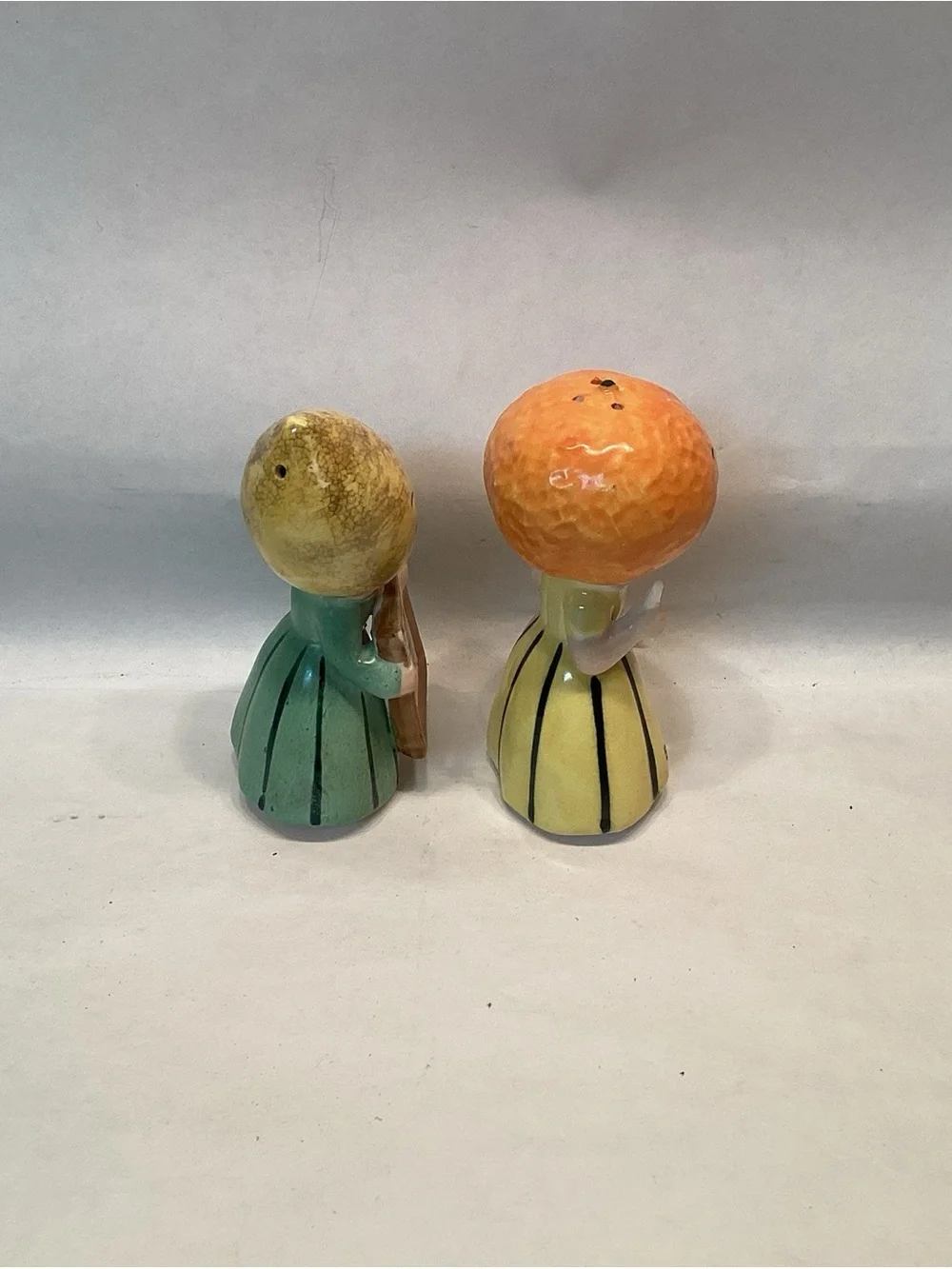 Vintage Anthropomorphic Orange & Lemon Salt & Pepper NEW OS Napco Japan 50s